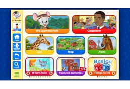 screenshot of ABCmouse with children's apps on the screen