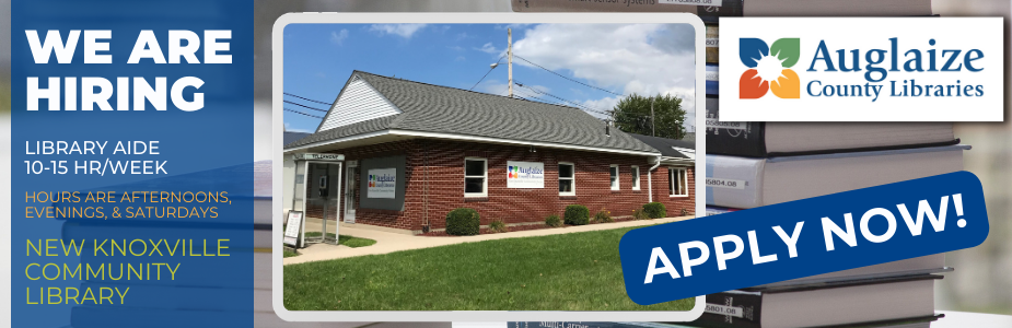 New Knoxville is Hiring - Library Aide