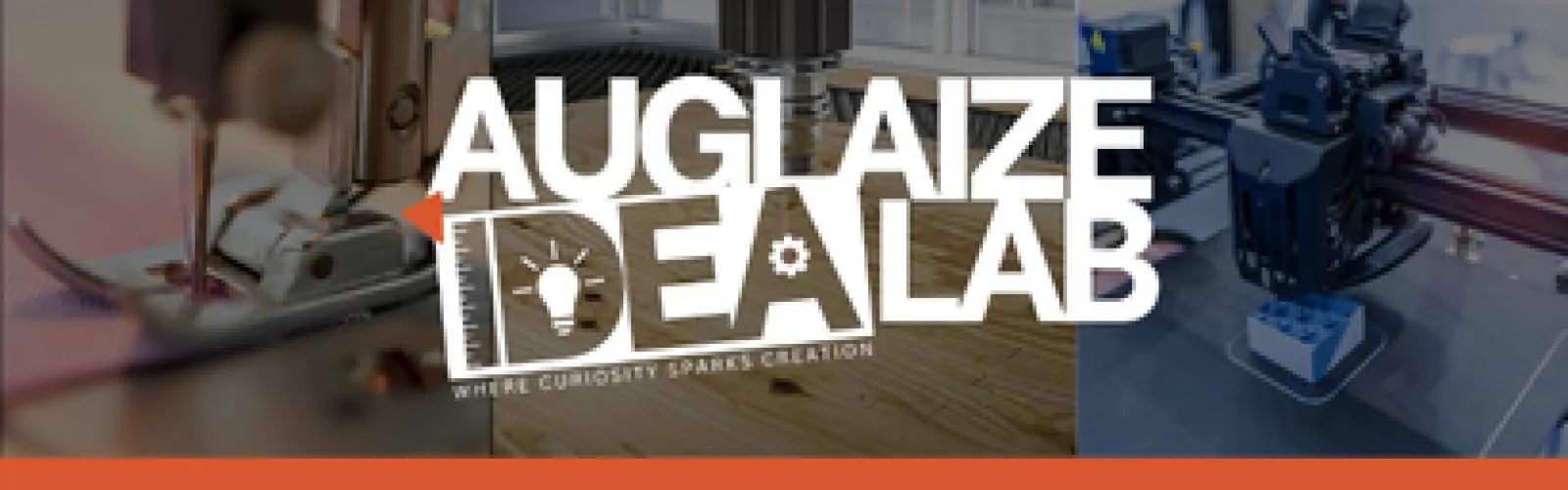 makerspace equipment with Auglaize Idea Lab logo